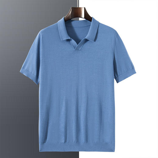 红览 可机洗120支精纺羊毛衫男士针织衫RT2424 商品图2