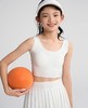 【春上新】8楼爱慕儿童Aimer Kids少女小奶皮清凉网眼二阶段网眼拼接中长背心AJ115G912，吊牌价239元 商品缩略图1