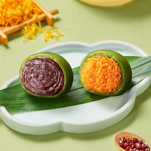 真真老老 爆料青团 肉松/豆沙味 60g*4/盒 商品图1