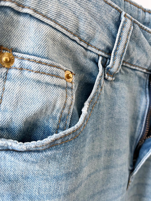 【可以跑步的牛仔裤】噢蜜ooomeooo一条搭所有猫须牛仔裤 商品图8