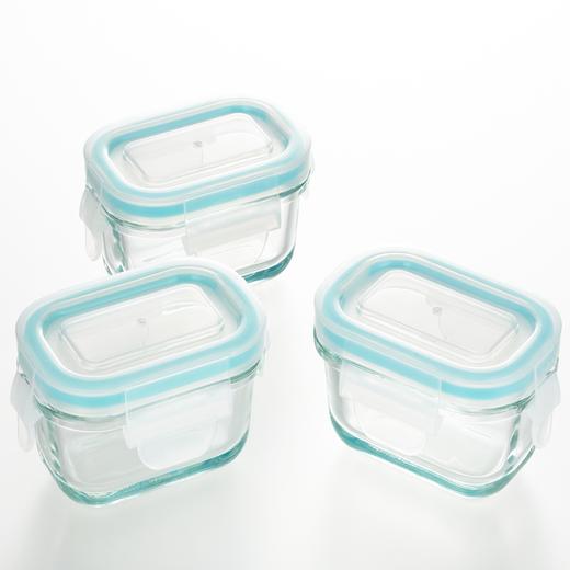 日本进口吉川玻璃保存容器4锁 3个装 商品图0