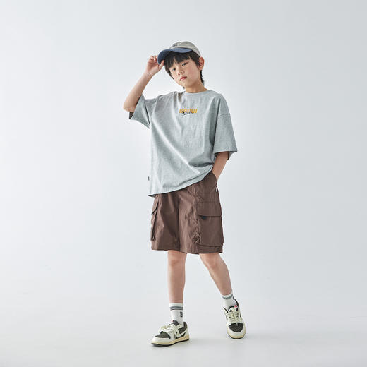 蓝汽水 2025春夏第二波新品美式宽松短袖T恤856B256023JY 商品图3