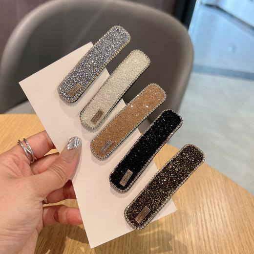 【19.9抢3件❗满钻一字发夹】法式满天星侧边夹，高级感时尚气质，前额刘海夹简约百搭bb夹掰掰发饰QQ 商品图3