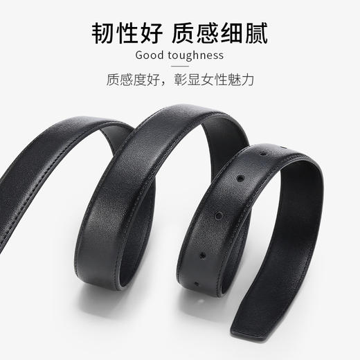 雀说 【2条】真皮皮带女针扣腰带 商品图2
