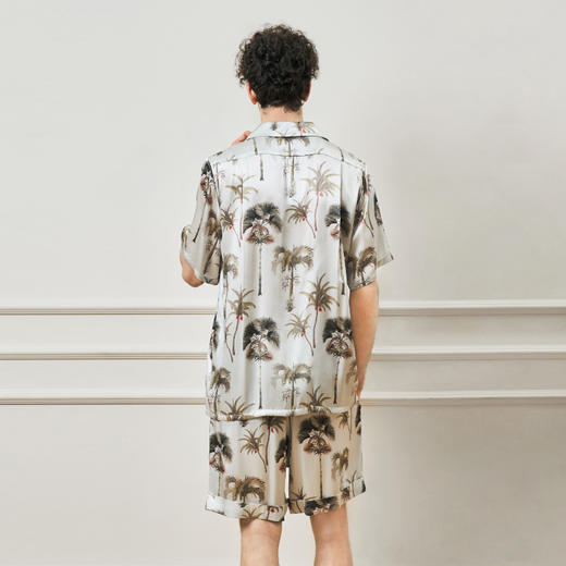 Solo seta22姆米重磅真丝男士套装桑蚕丝度假风家居服2025年秋季 商品图2