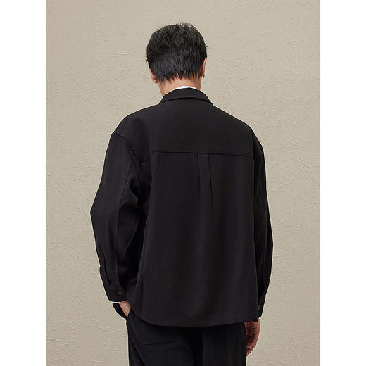 GXG男装  秋季热卖潮流简约休闲翻领夹克外套男上衣 商品图3