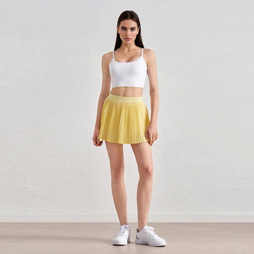【3~5天发货】跃牌【美度空间】系列 夏季松紧高腰显瘦瑜伽短裙内衬防走光带口袋网球裙ADDQ52028 商品图2