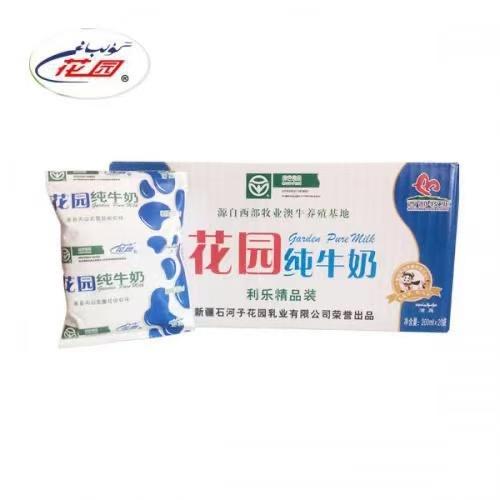 新疆花园利乐枕纯牛奶20袋/箱 商品图0