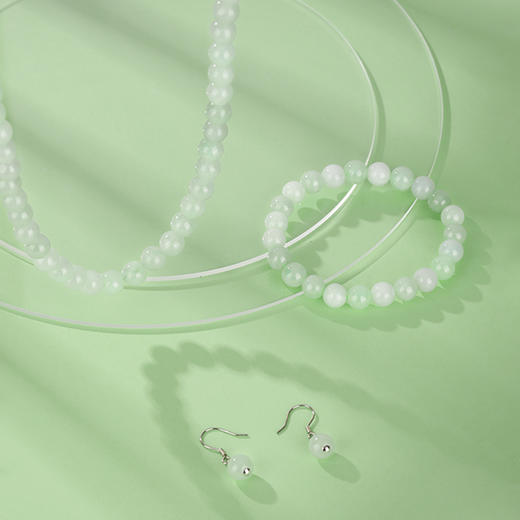 周六福s925银翡翠多宝套装ZLFY201933★ 商品图5