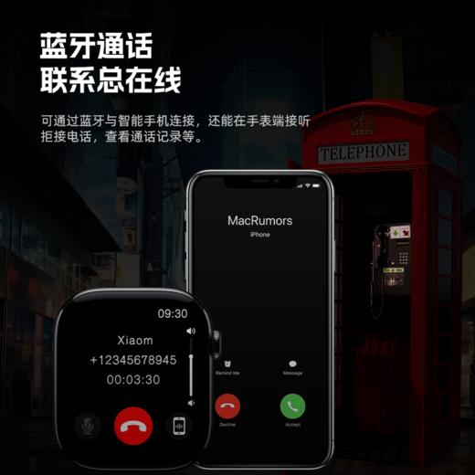 顶配Amoled屏S10智能蓝牙手表长续航大内存灵动岛运动手表双支付 商品图6