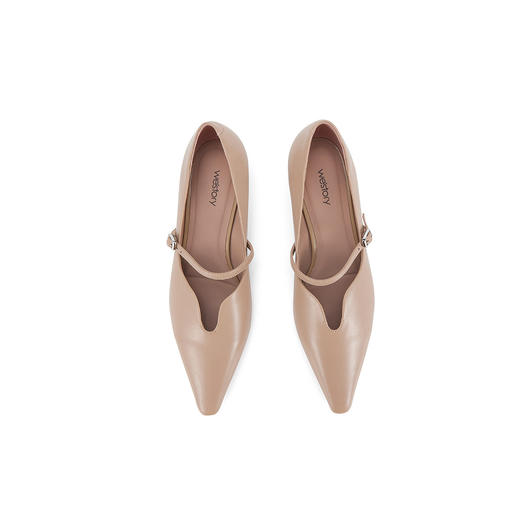 westory2025年春季新款尖头细高跟玛丽珍单鞋时尚优雅单鞋W25AE58241 商品图3