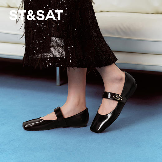 【9色可选】星期六复古风方头玛丽珍SSD1111024/SSD3111503 商品图8