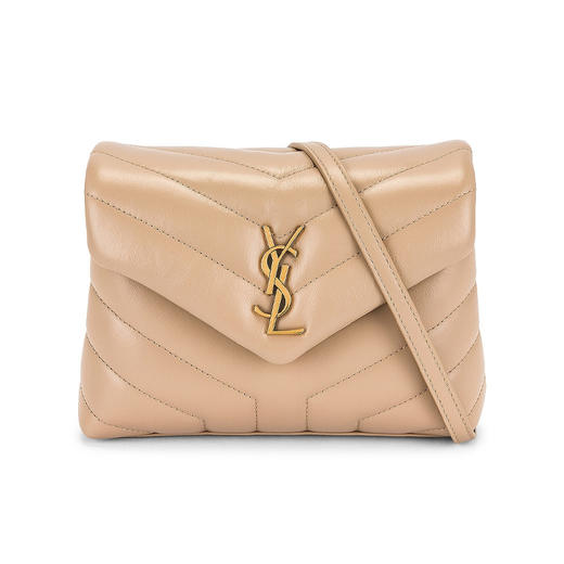 SAINT LAURENT 圣罗兰 女士 LOULOU TOYV 形绗缝皮革迷你单肩包 卡其色 678401 DV707 2721 商品图0
