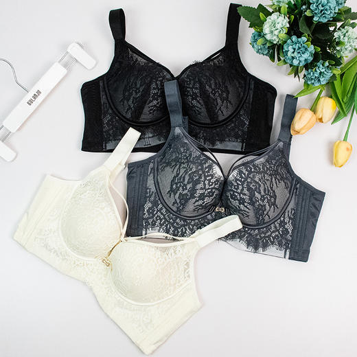 【69元1件】小胸聚拢四排扣云感棉调整文胸-2251108 商品图4