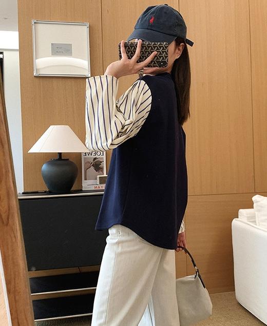 小众品牌假两件POLO英伦风百搭T衫 商品图10