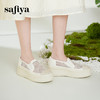 预售10天|Safiya/索菲娅2025春夏百搭懒人编织透气亮片蕾丝渔夫鞋 SFD1112258 商品缩略图0