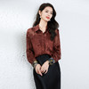 丁摩 衬衫女夏桑蚕丝女装高级感气质通勤透视洋气真丝女士衬衣5ZF-3175 商品缩略图1