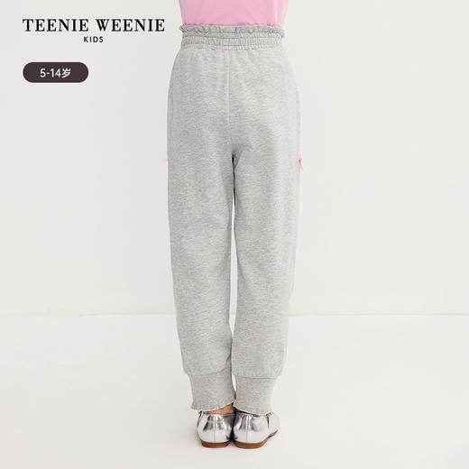 TeenieWeenie Kids小熊童装夏季女童网纱拼接休闲长裤TKTM256442I 商品图3