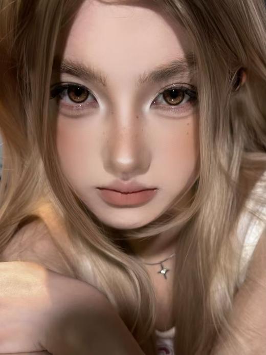 【大直径】PUFF GIRL-烟熏三文鱼棕-14.5mm【半年抛 度数0-800度 含525/575】 商品图5