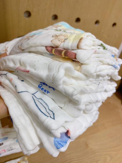 松植屋全棉纱布高密印花童巾洗脸洗澡巾长方巾3条组合装 商品图4