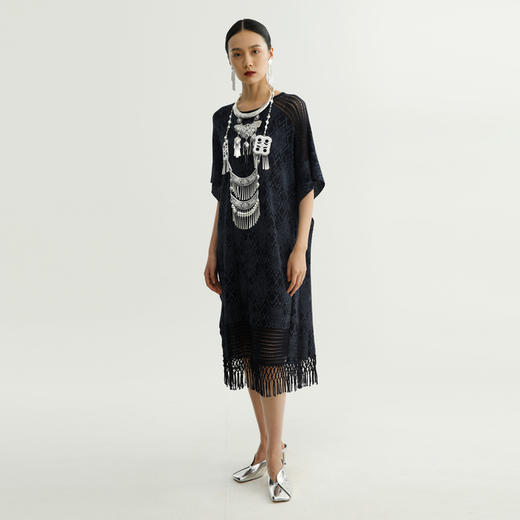 戴布拉芬针织连衣裙L28B332 商品图1