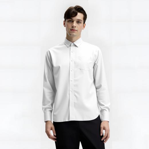 佐丹奴男装25年新款纯棉防皱长袖衬衫01045026 商品图11