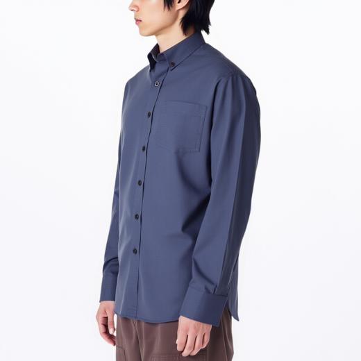 佐丹奴男装25年新款纯棉防皱长袖衬衫01045026 商品图12