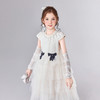 笛莎Deesha 童装女童连衣裙2025夏新款女童优雅立体蝴蝶结蛋糕裙摆礼服裙 商品缩略图1