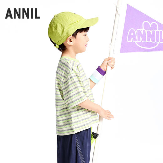 男童圆领短袖针织衫夏季新款安奈儿童装实体店同款XB521600 商品图2