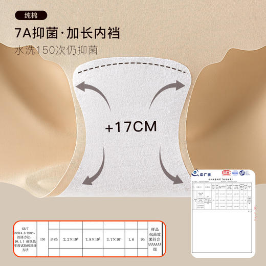 【3条组合❗美拉德奶皮裤】5.0升级版型，裸感轻薄不卷边，加长裆7A抗jun，瑜伽运动不易卡臀卡裆三角裤内裤QQ 商品图3