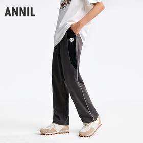 男童全腰针织单裤春季新款安奈儿童装EB516162