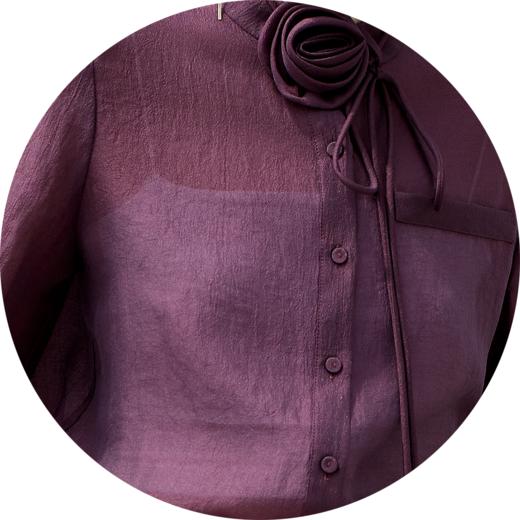 简约大气衬衫SZ1F50-凝夜紫 商品图4