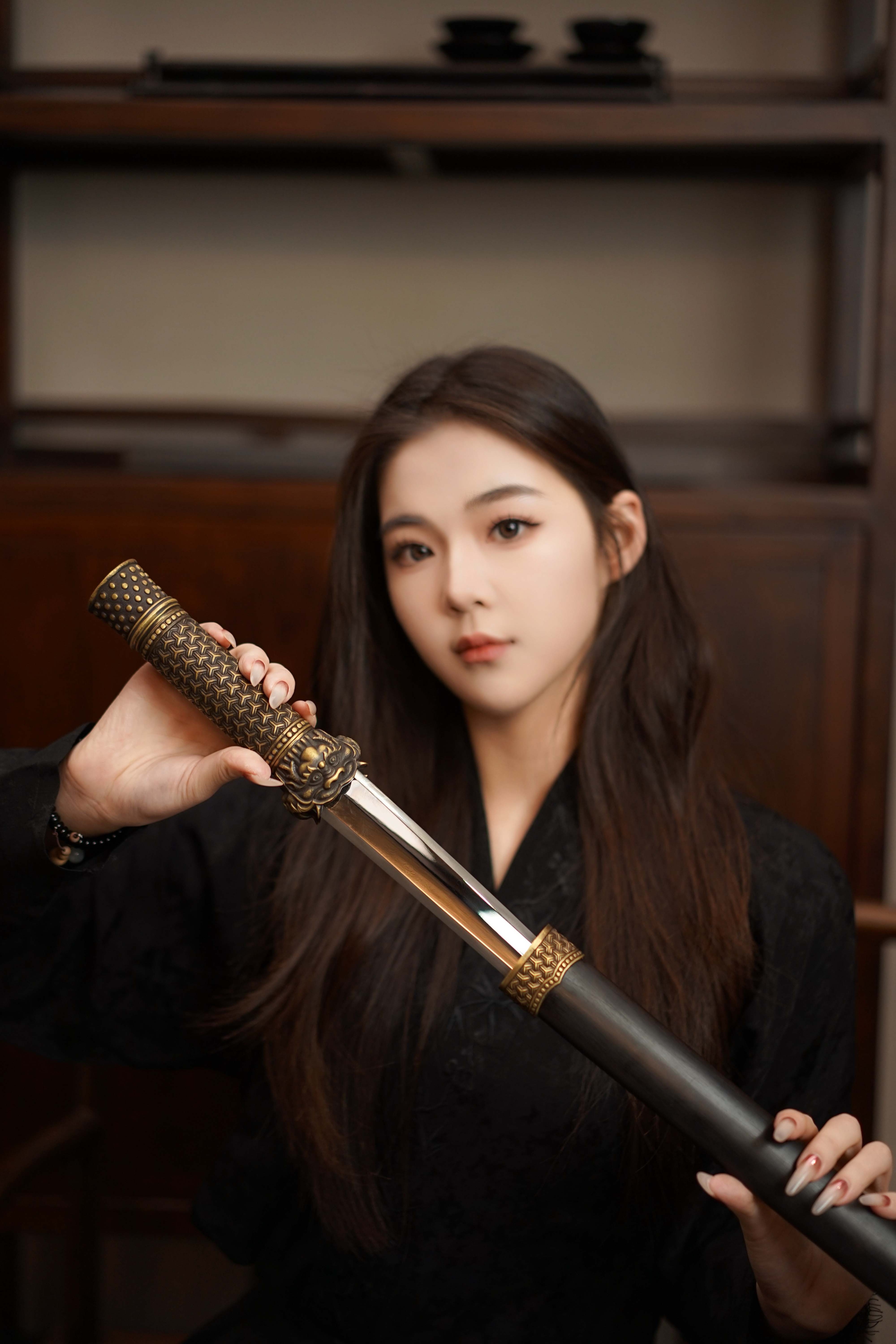 【出口版现货】三希堂  青骓系列  铜地龙首矛头  未开刃