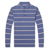 红览 条纹纯棉长袖T恤男士翻领POLO衫1053 商品缩略图5