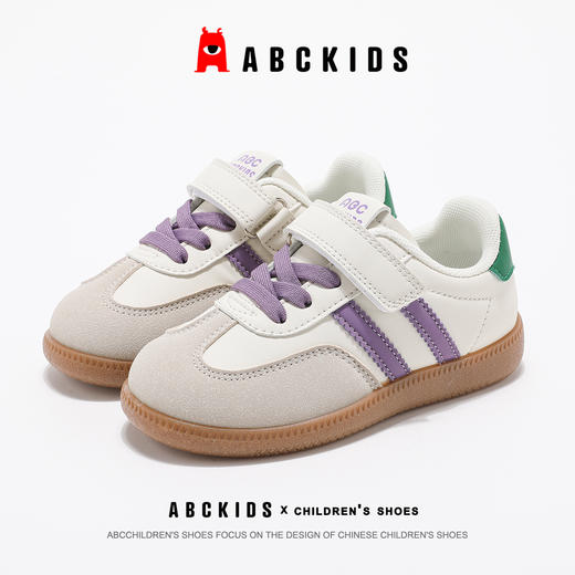 ABCkids童鞋男童板鞋2025春季新款男孩时尚软底运动鞋儿童德训鞋SY513603066AX 商品图13