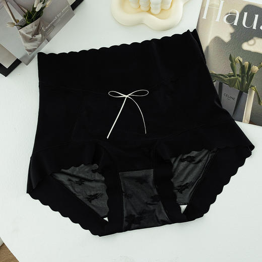 【3条装❗️超薄高腰性感内裤】凉感冰丝，至轻至薄至裸感，温柔呵护！无痕内裤女高腰网纱半透明提花性感桑蚕丝抗jun裆女士三角裤头夏季 商品图8