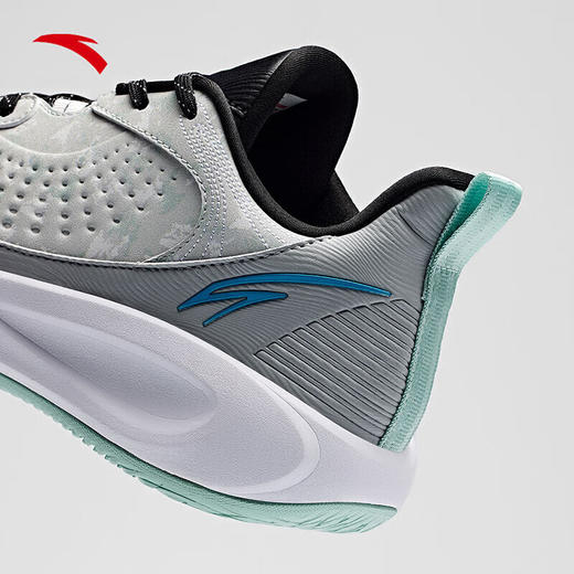 安踏（ANTA）风洞BM丨男子篮球鞋防滑耐磨缓震外场训练运动鞋112511604 芯片灰/浅沐灰-3 商品图5