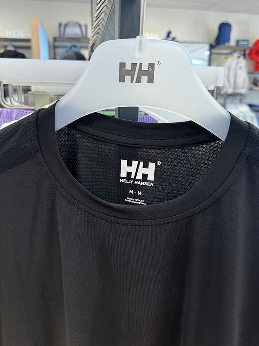 HE**Y HANSEN/HH 海*汉*森 TECH 男夏季拼接弹性透气运动短袖T恤 商品图2