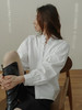 【3月19日 下午13:00 秒杀】纯原 San木耳花边打揽V领白衬衣 商品缩略图7