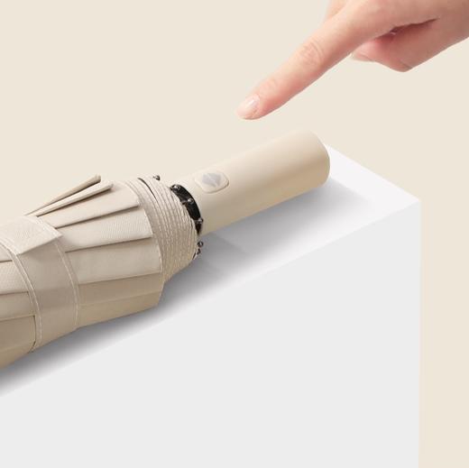 云蔓12骨双龙骨自动晴雨伞  | 轻松抵挡10级大风、自动开合，210t碰击布+防晒黑胶布，伞叶一甩即干 商品图4