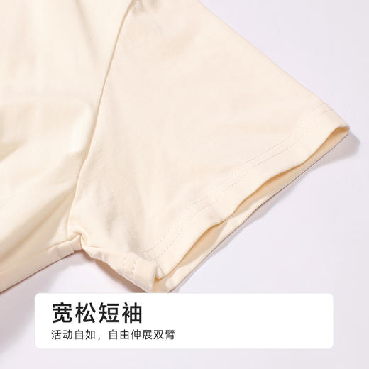 都市丽人生活家居女士棉质短袖套装薄40支TC拉架短袖类LHH1D5 商品图5