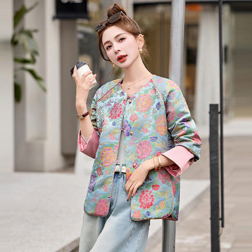 新中式国风外套，时尚洋气轻奢气质小香风上衣RSLD2811 商品图0