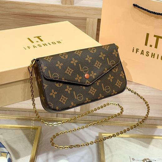 丁摩 信封包复古老花百搭高级感链条迷你斜挎小包女小方包5ZF-3172 商品图0