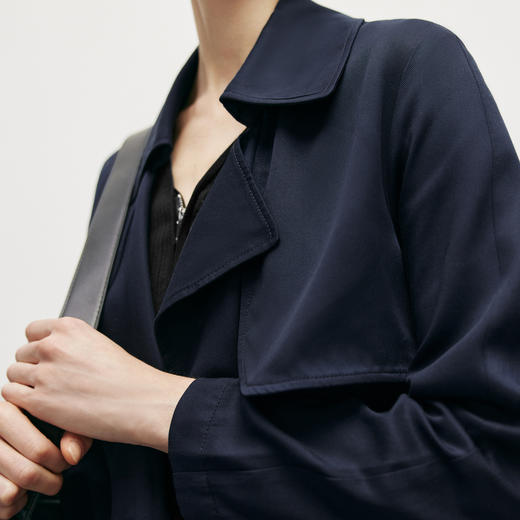 【经典款】【商场同款】麦檬春秋时尚收腰长款风衣5998169071-4 商品图3