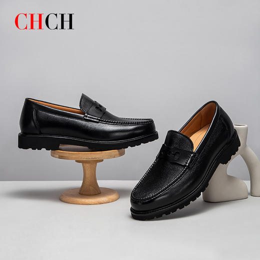 CHCH平衡鞋2025春夏新品Vibram底牛皮一脚蹬商务男鞋CP1A6032 商品图1