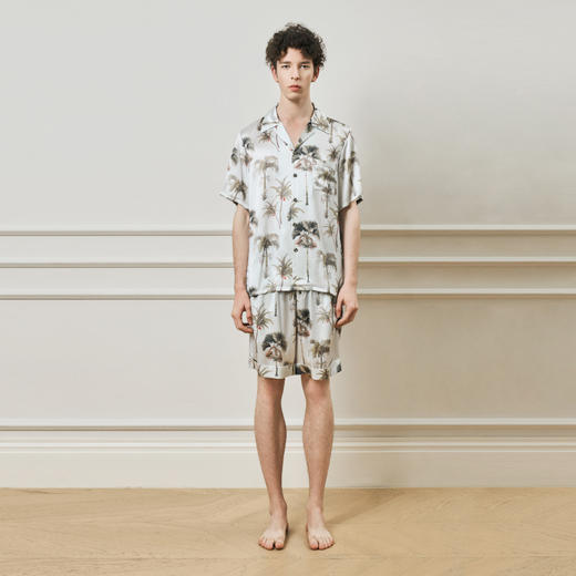 Solo seta22姆米重磅真丝男士套装桑蚕丝度假风家居服2025年秋季 商品图3