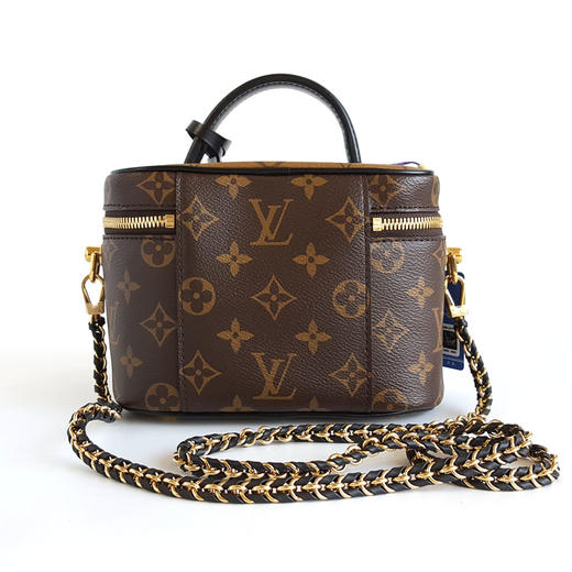 【95新】LV路易威登vanity系列M45165小号拼色老花vanity化妆盒手提单肩包 女士现售价：11000！150325AI31 商品图4