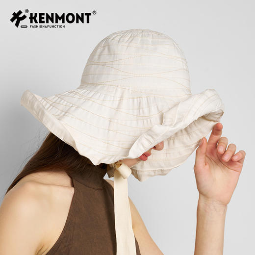 卡蒙新款遮脸大帽檐时尚防紫外线休闲度假太阳帽KM-6210 商品图11