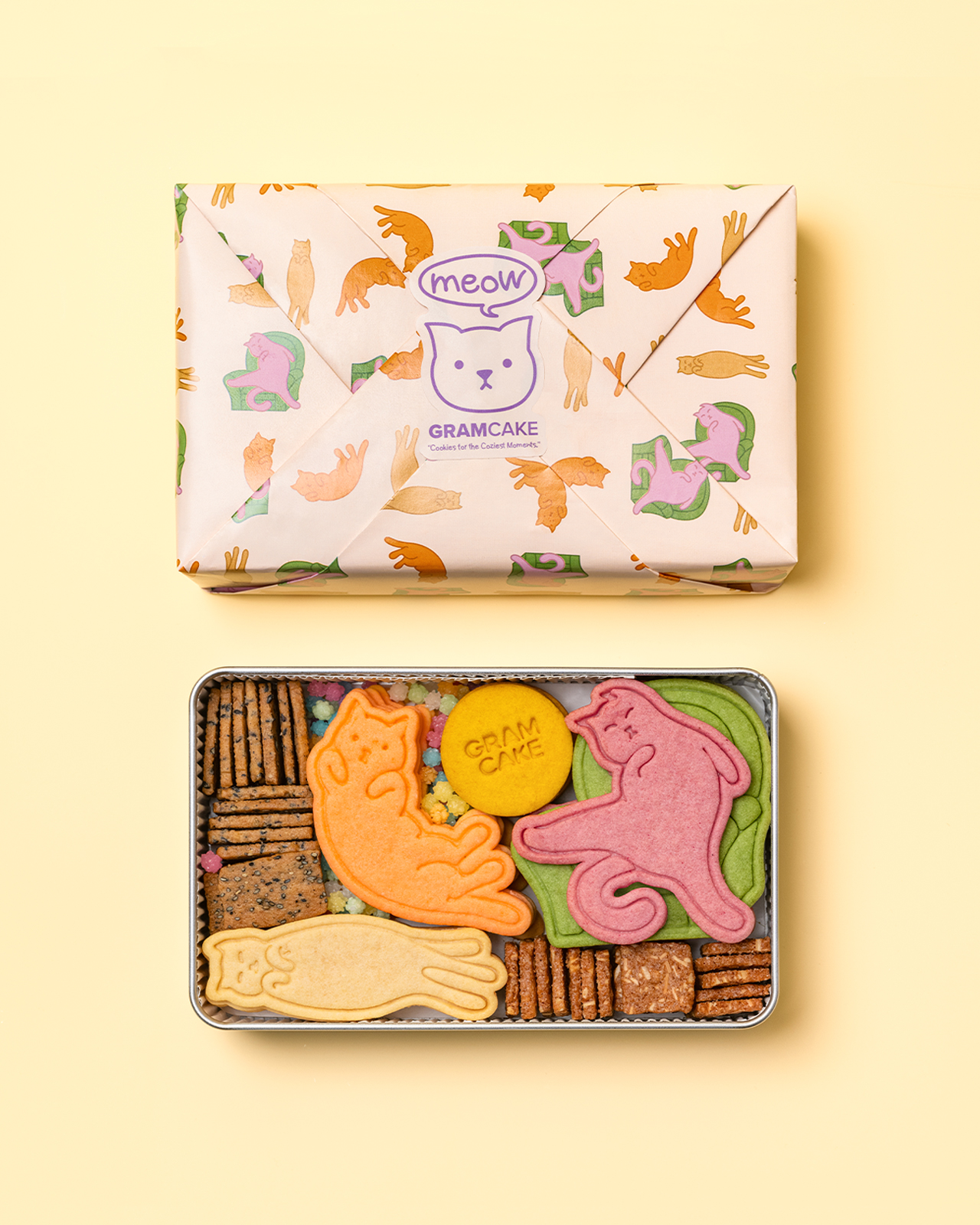 躺平哲学曲奇饼干礼盒