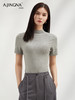 【至简舒适】阿菁娜气质立领高级感法式短袖上衣F30C302016 商品缩略图0